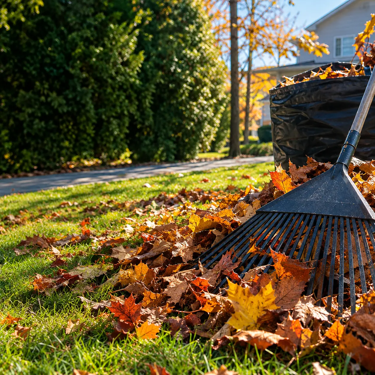 Ramassage de feuilles
